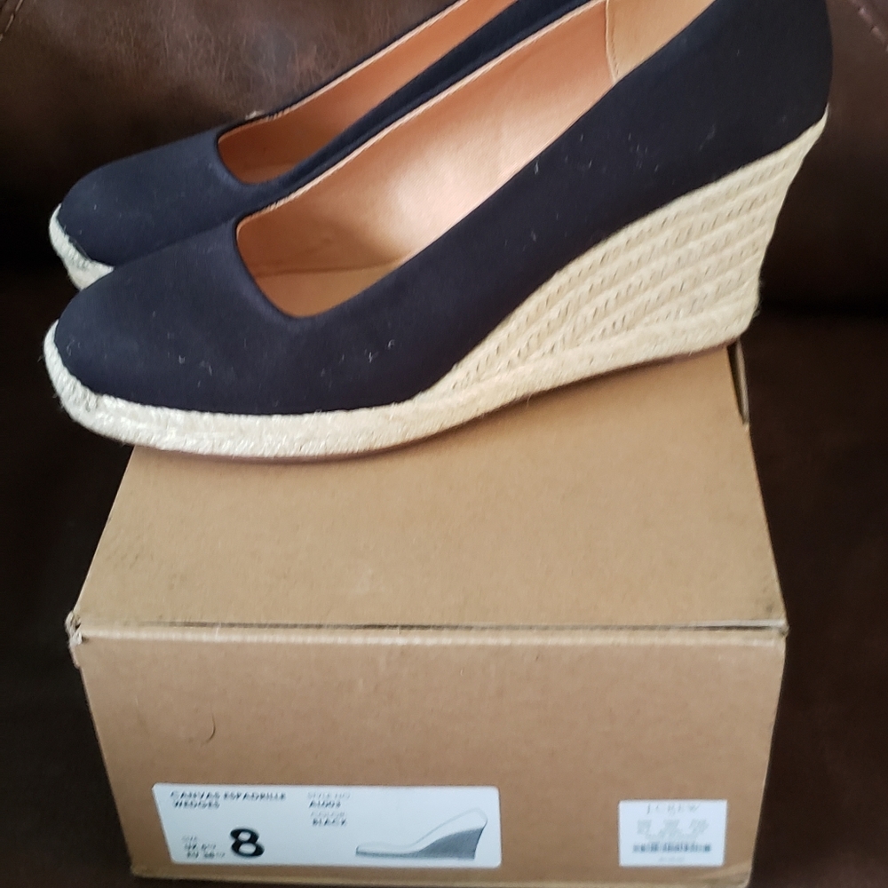 Canva espadrille wedges